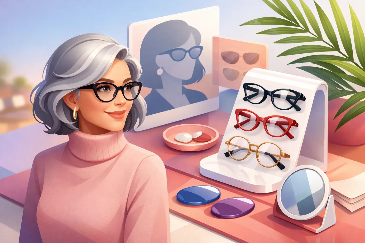 You are currently viewing Lunettes pour femmes cheveux gris: bien choisir